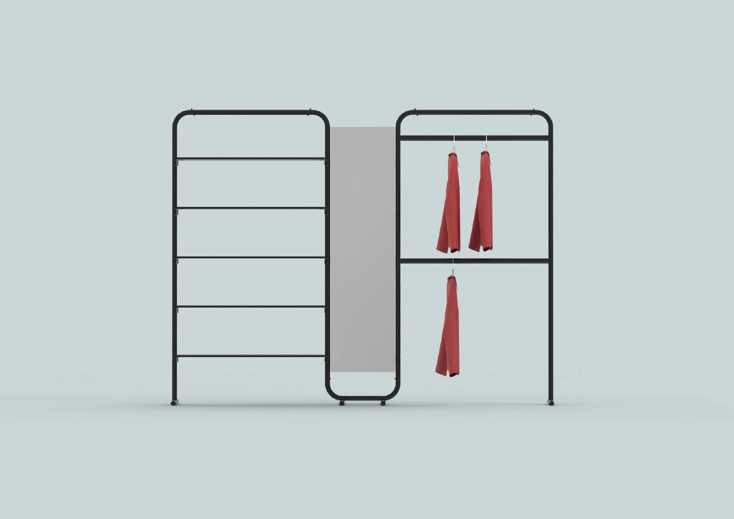 Utube — configuration with red garments